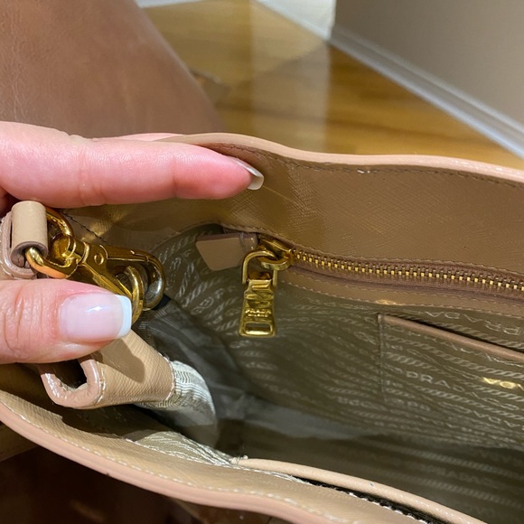 Prada Lux Saffiano Tote Beige - Picture 8 of 16